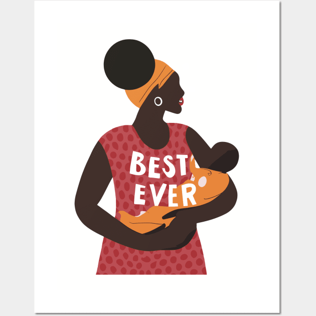 Best Mum Ever Wall Art by Graceful Designs